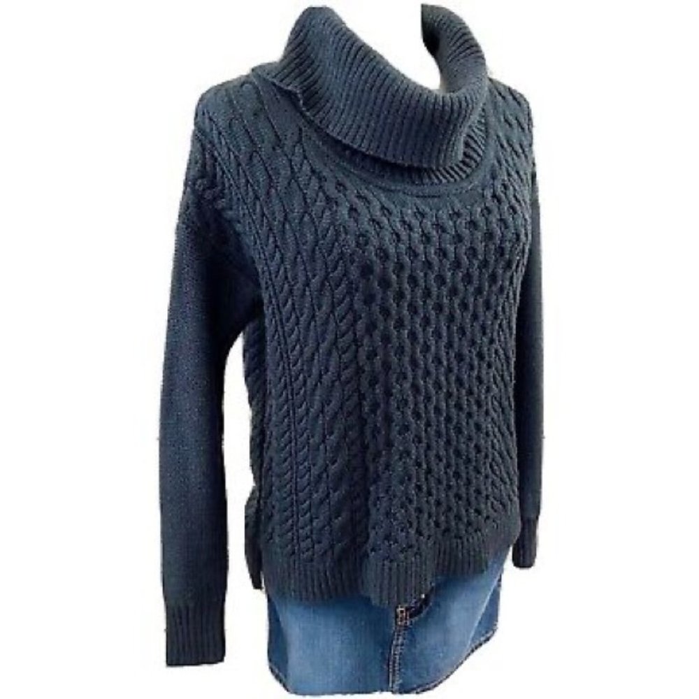 American Eagle Cowl Neck Cable Knit Sweater